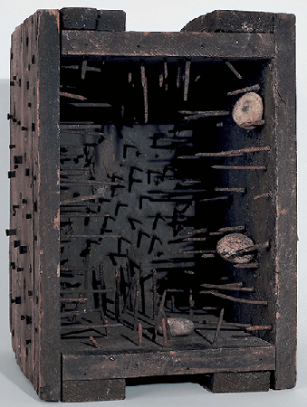 Music Box (Elemental Sculpture), ca. 1955. Collection Jasper Johns, Artwork: © The Robert Rauschenberg Foundation